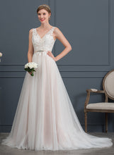 Load image into Gallery viewer, Wedding Dresses V-neck A-Line Beading Court Wedding Train With Dress Tulle Felicity