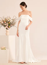 Load image into Gallery viewer, Meg Wedding Train Ruffle Off-the-Shoulder Sweep Wedding Dresses With Dress Trumpet/Mermaid