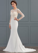 Load image into Gallery viewer, Dress Stretch Crepe Train Wedding Dresses Trumpet/Mermaid Sweep Genesis Illusion Wedding