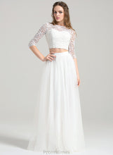 Load image into Gallery viewer, Scoop Floor-Length Neck A-Line Dress Wedding Dresses Wedding Tulle Taylor