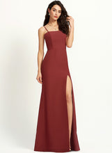 Load image into Gallery viewer, Sheath/Column With Floor-Length Neckline Split Marina Front Square Prom Dresses