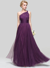 Load image into Gallery viewer, A-Line Floor-Length Ruffle With One-Shoulder Summer Prom Dresses Tulle