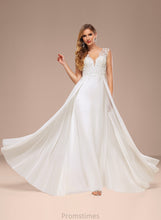 Load image into Gallery viewer, Sweep Chiffon Wedding Train V-neck Wedding Dresses Lace A-Line Dress Alani