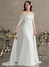 Load image into Gallery viewer, Sheath/Column Wedding Dresses Train Wedding Chiffon Alexus Dress Court