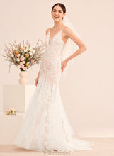 Load image into Gallery viewer, Trumpet/Mermaid Wedding Dresses Wedding Lace Court Dress Lauryn With V-neck Train