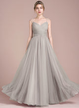 Load image into Gallery viewer, Prom Dresses Riley V-neck Beading With Tulle Floor-Length Ruffle Ball-Gown/Princess