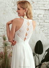 Load image into Gallery viewer, Dress Wedding Dresses Ally Neck Wedding Floor-Length A-Line Scoop