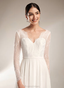 Wedding Sweep Deja V-neck Train Wedding Dresses Dress A-Line