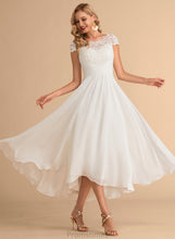 Load image into Gallery viewer, Wedding Dress Asymmetrical Renee Scoop Wedding Dresses A-Line Chiffon Neck