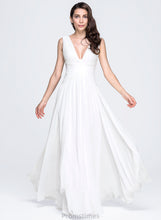 Load image into Gallery viewer, Dress Wedding Dresses V-neck Stephanie With Chiffon Wedding Floor-Length A-Line Ruffle