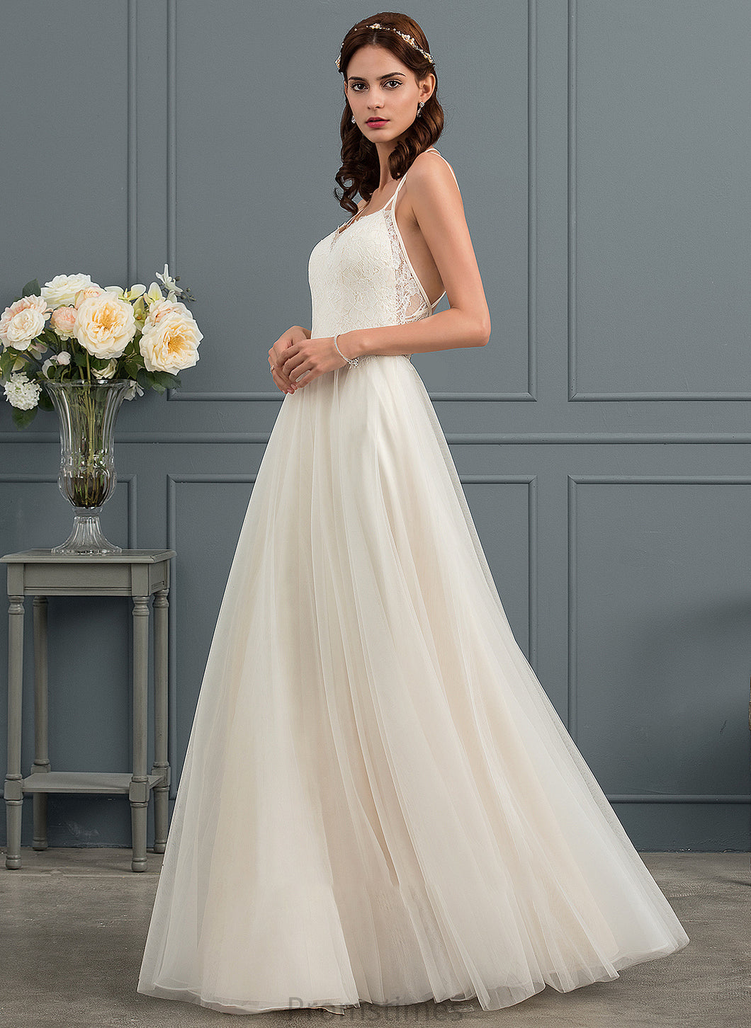 Wedding Dresses Floor-Length Wedding Sweetheart Tulle A-Line Julie Dress