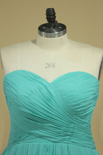 Load image into Gallery viewer, 2024 A Line Ruched Bodice Homecoming Dresses Chiffon Mini