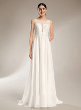 Load image into Gallery viewer, Wedding Dresses With Illusion Dress Sequins Sweep Lace A-Line Wedding Jacquelyn Train