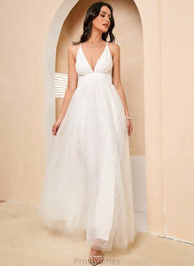 Dress Wedding A-Line Shirley Ankle-Length Wedding Dresses V-neck