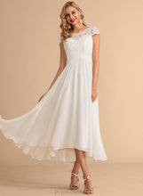 Load image into Gallery viewer, Wedding Dress Asymmetrical Renee Scoop Wedding Dresses A-Line Chiffon Neck