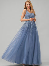 Load image into Gallery viewer, Prom Dresses With Ball-Gown/Princess V-neck Lace Floor-Length Myah Tulle