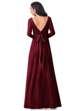 Load image into Gallery viewer, Kiley Natural Waist Straps A-Line/Princess Sleeveless Floor Length Bridesmaid Dresses