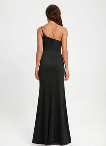 Prom Dresses Jersey One-Shoulder Sheath/Column Floor-Length Deanna