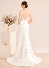 Load image into Gallery viewer, Train Trumpet/Mermaid Wedding Dresses Wedding V-neck Dress Ashlyn Lace With Court