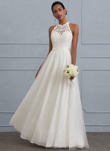 Dress Tulle Katelyn Floor-Length Wedding Dresses Scoop Neck A-Line Wedding