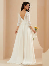 Load image into Gallery viewer, Dress Lace Train Sweep A-Line With Azaria Wedding Wedding Dresses