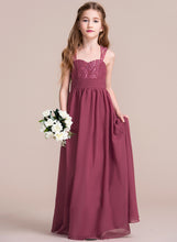 Load image into Gallery viewer, Jayleen A-Line Junior Bridesmaid Dresses Floor-Length With Chiffon Sweetheart Ruffle