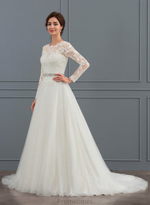 Sweep Wedding Dresses Dress Train Noelle Neck Wedding Ball-Gown/Princess Scoop Tulle