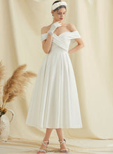 Load image into Gallery viewer, Dress Rihanna Wedding Wedding Dresses Satin A-Line Tea-Length