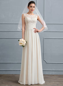 Sequins With A-Line Chiffon Wedding Dresses Dress Wedding Floor-Length Beading Alina