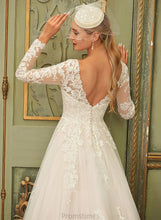 Load image into Gallery viewer, V-neck Tulle Brynn Train Wedding Ball-Gown/Princess Sweep Lace Wedding Dresses Dress