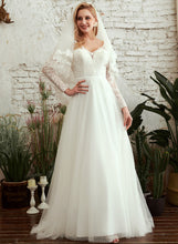 Load image into Gallery viewer, Dress Sequins Wedding V-neck Hazel Beading Train Wedding Dresses With Sweep A-Line