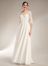 Load image into Gallery viewer, With Sequins Train Wedding Dresses A-Line Illusion Wedding Harper Dress Sweep