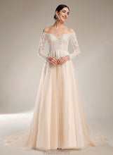 Load image into Gallery viewer, Dress Sequins Wedding Dresses Chapel Illusion Train With Ball-Gown/Princess Wedding Alaina