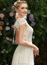 Load image into Gallery viewer, Illusion Wedding Dresses Sequins Lace Wedding With Dress Floor-Length Kenna A-Line