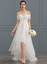 Load image into Gallery viewer, A-Line With Wedding Sequins Evie Organza Dress Wedding Dresses Asymmetrical