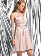 Load image into Gallery viewer, A-Line Prom Dresses Gretchen V-neck Short/Mini Jersey