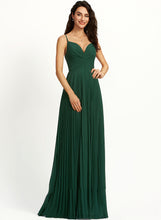 Load image into Gallery viewer, V-neck Prom Dresses A-Line Floor-Length Jasmine With Pleated