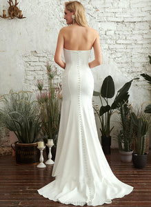 Wedding Sweep Marin Trumpet/Mermaid Strapless Dress Train Wedding Dresses