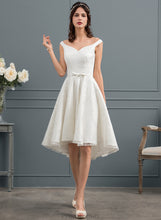 Load image into Gallery viewer, Lace With Bow(s) Dress Wedding Dresses A-Line Brooke Asymmetrical Wedding