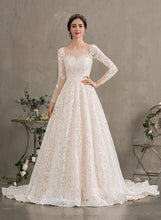 Load image into Gallery viewer, Lace Alexandria Court Illusion Dress Wedding Dresses Wedding Train Ball-Gown/Princess