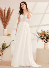 Load image into Gallery viewer, Sequins Irene Dress Train Sweep With Wedding V-neck A-Line Beading Wedding Dresses