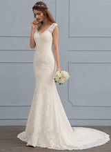 Load image into Gallery viewer, Trumpet/Mermaid Court Dress Wedding Wedding Dresses Lace Train Susan V-neck