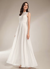 Load image into Gallery viewer, Floor-Length Neck A-Line Scoop Wedding Dresses Joanna Wedding With Dress Lace