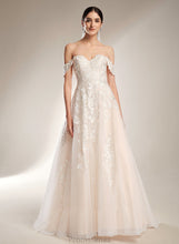 Load image into Gallery viewer, Wedding Dresses Ball-Gown/Princess Cristal Dress Wedding Train Chapel Off-the-Shoulder