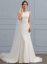 Load image into Gallery viewer, Dress Trumpet/Mermaid Wedding Kamari Stretch Crepe Train Wedding Dresses Court