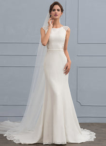 Dress Trumpet/Mermaid Wedding Kamari Stretch Crepe Train Wedding Dresses Court