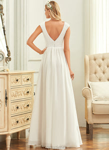 V-neck Dress Tatiana Floor-Length Chiffon Lace Wedding Wedding Dresses A-Line