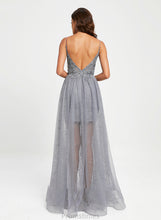 Load image into Gallery viewer, Yesenia Ball-Gown/Princess Floor-Length With Sequins V-neck Prom Dresses Tulle Lace