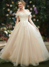 Load image into Gallery viewer, Floor-Length Lace Wedding Wedding Dresses Sequins Leyla With Sweetheart Dress A-Line