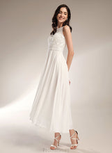 Load image into Gallery viewer, A-Line Wedding Dress Perla Neck Wedding Dresses Scoop Asymmetrical